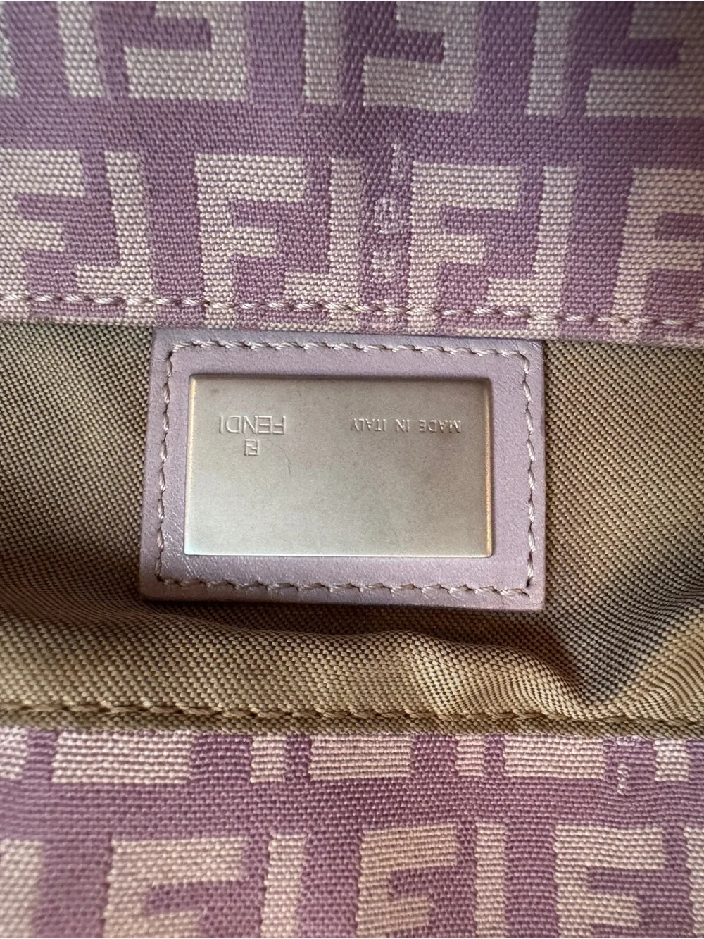 Fendi Lavender FF Logo Tote